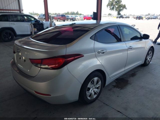5NPDH4AE2GH705312 Hyundai ELANTRA SE