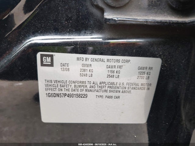 2009 CADILLAC CTS-V 1G6DN57P490158229 Photo 8