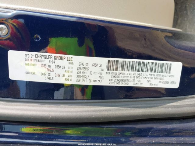 2C4RDGBG9ER411439 Dodge Grand Caravan Se