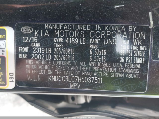 2017 KIA NIRO KNDCC3LC7H5037511 Photo 8