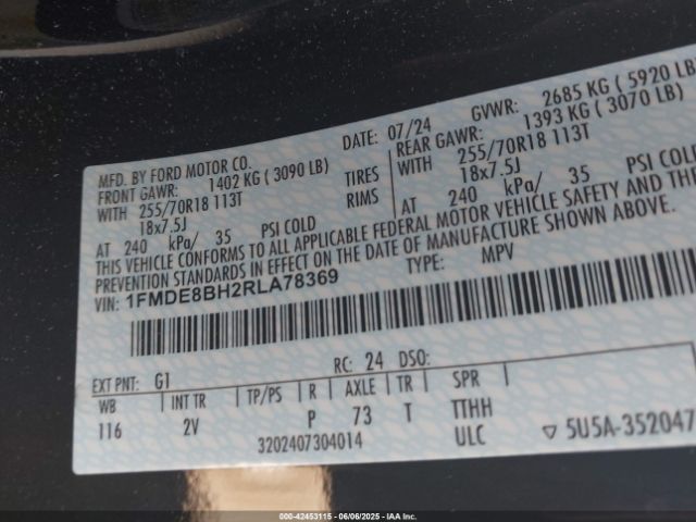 2024 FORD BRONCO 1FMDE8BH2RLA78369 Photo 8