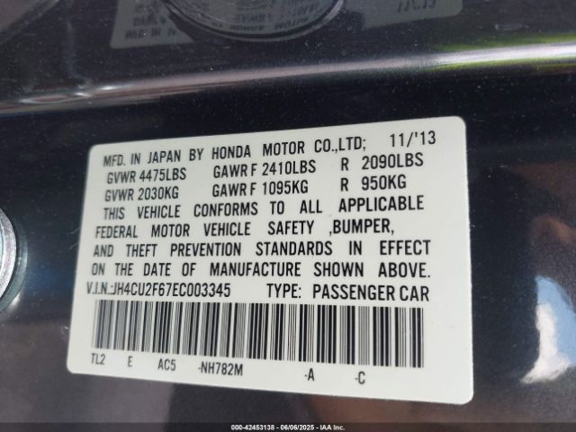 2014 ACURA TSX JH4CU2F67EC003345 Photo 8