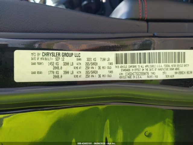 2013 DODGE DURANGO 1C4SDHCT5DC559078 Photo 8