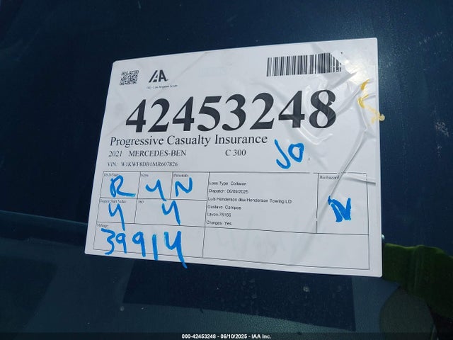 W1KWF8DB1MR607826 Mercedes-Benz m264