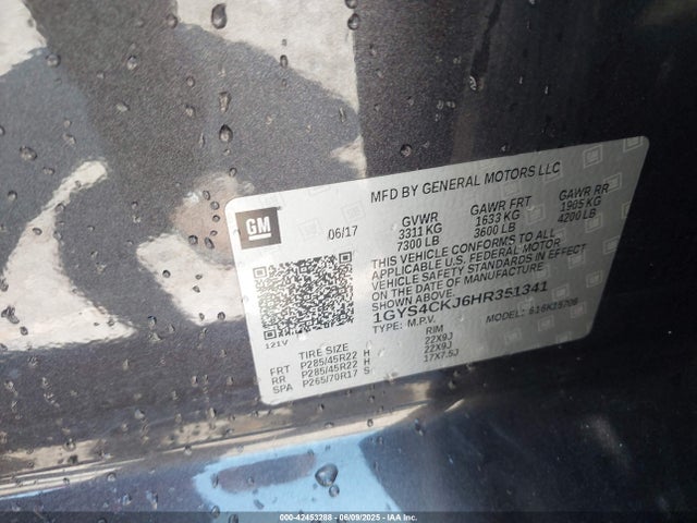 2017 CADILLAC ESCALADE 1GYS4CKJ6HR351341 Photo 8