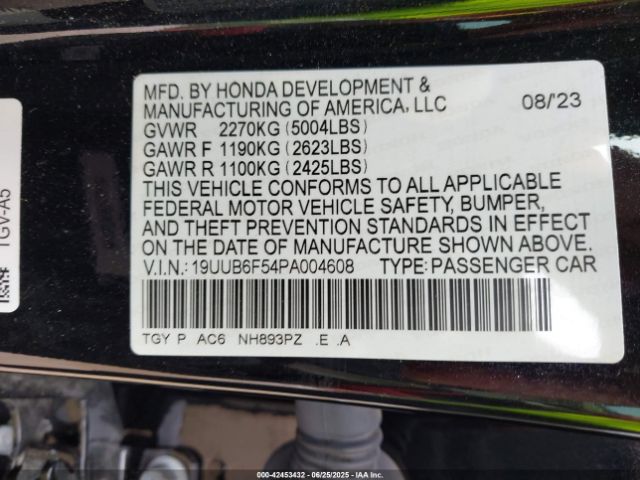 2023 ACURA TLX 19UUB6F54PA004608 Photo 8