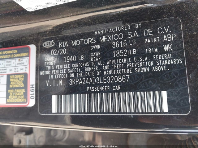 3KPA24AD3LE320867 KIA gammaii 1.6mpi+cvt