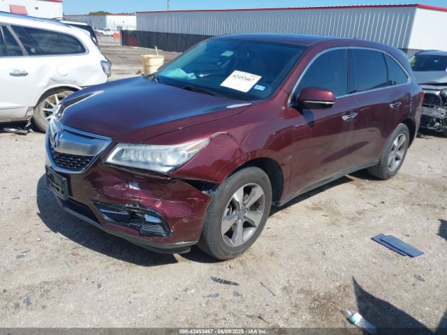 2014 ACURA MDX 5FRYD3H26EB001563 Photo 1