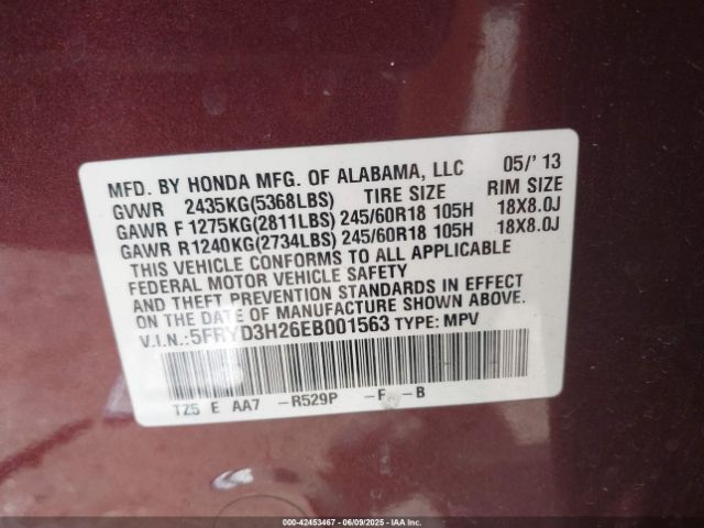 2014 ACURA MDX 5FRYD3H26EB001563 Photo 8