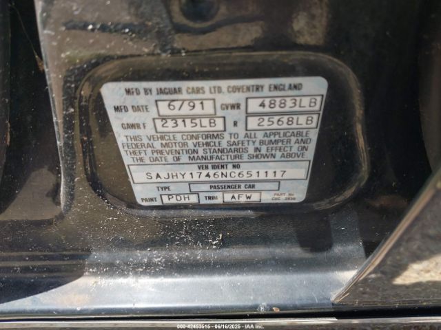 1992 JAGUAR XJ6 SAJHY1746NC651117 Photo 8