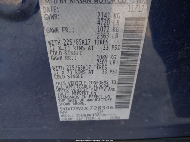 2018 NISSAN ROGUE 5N1AT2MV2JC728346 Photo 8