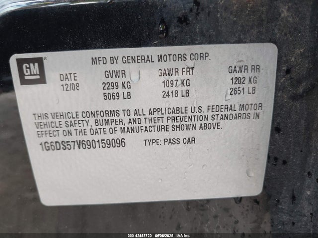 2009 CADILLAC CTS 1G6DS57V690159096 Photo 8