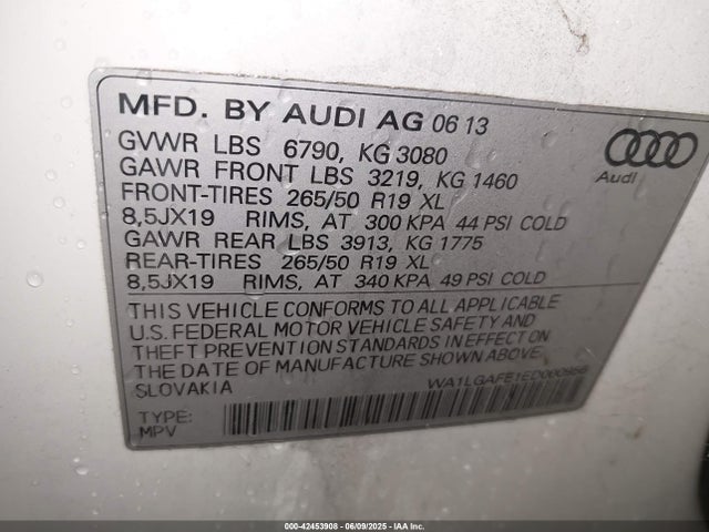 2014 AUDI Q7 WA1LGAFE1ED000956 Photo 8