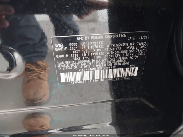 2023 SUBARU ASCENT 4S4WMAED8P3404412 Photo 8