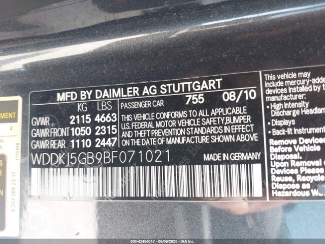 2011 MERCEDES-BENZ E 350 WDDKJ5GB9BF071021 Photo 8