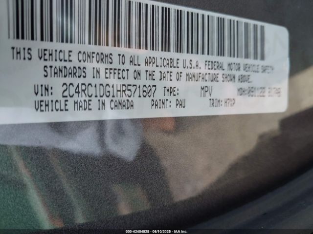 2017 CHRYSLER PACIFICA 2C4RC1DG1HR571607 Photo 8