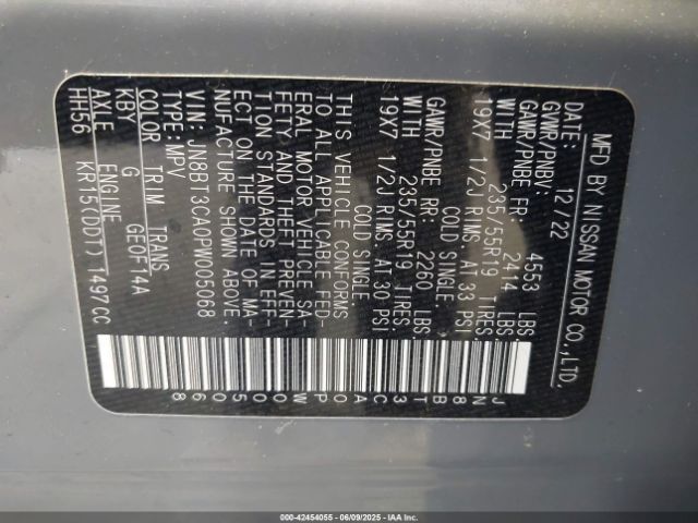 2023 NISSAN ROGUE JN8BT3CA0PW005068 Photo 8