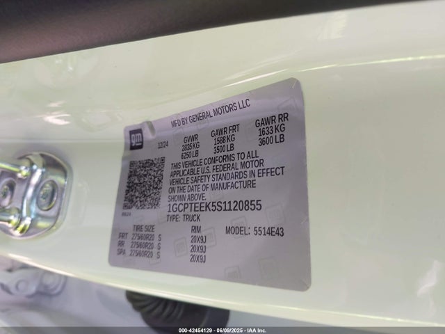 1GCPTEEK5S1120855 Chevrolet l3b