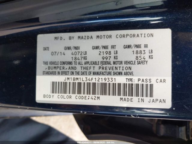 JM1BM1L34F1219331 Mazda py