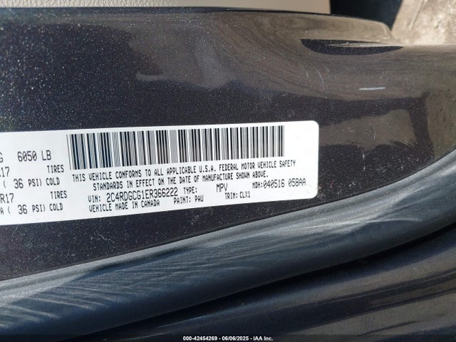 Dodge Grand Caravan Sxt 30th Anniversary 2014 2C4RDGCG1ER366222 Image 9