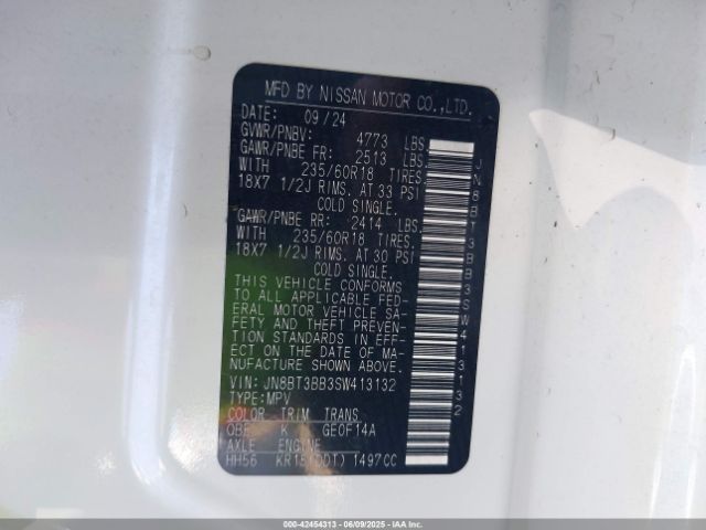 2025 NISSAN ROGUE JN8BT3BB3SW413132 Photo 8