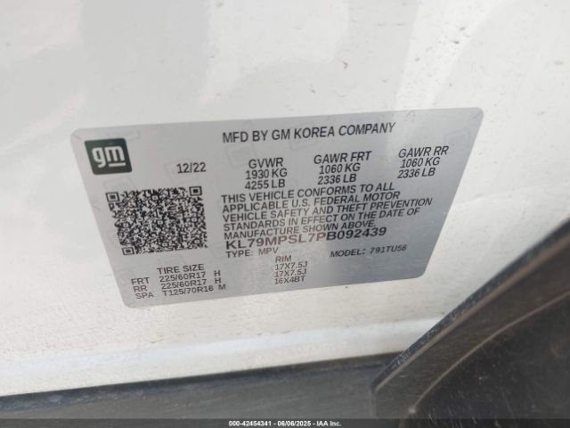 2023 CHEVROLET TRAILBLAZER KL79MPSL7PB092439 Photo 8