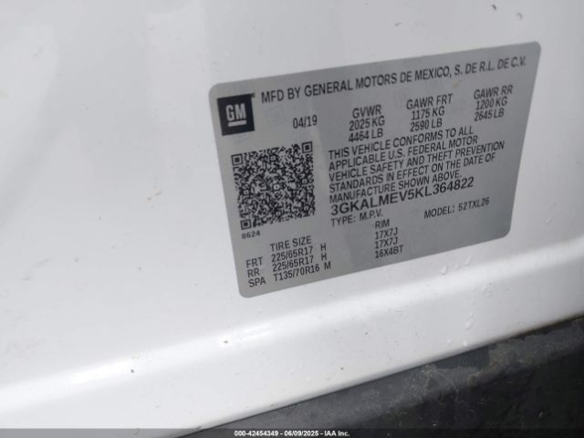 2019 GMC TERRAIN 3GKALMEV5KL364822 Photo 8