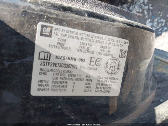 2012 GMC SIERRA 1500 3GTP2VE73CG307979 Photo 8