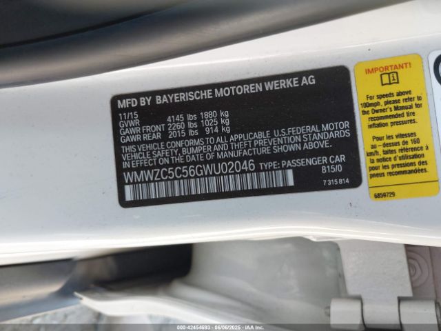 2016 MINI COUNTRYMAN WMWZC5C56GWU02046 Photo 8