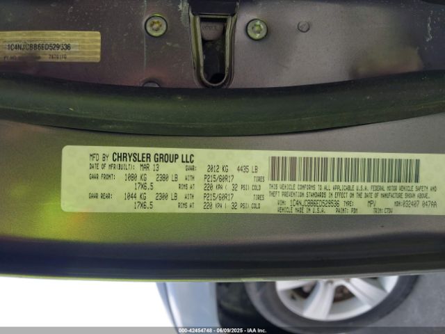 1C4NJCBB6ED529536 Jeep Compass Sport