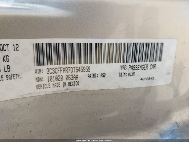 2013 FIAT 500 3C3CFFAR7DT545959 Photo 8