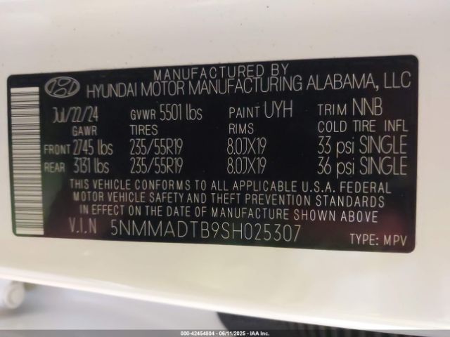 5NMMADTB9SH025307 Genesis Gv70 2.5t Awd