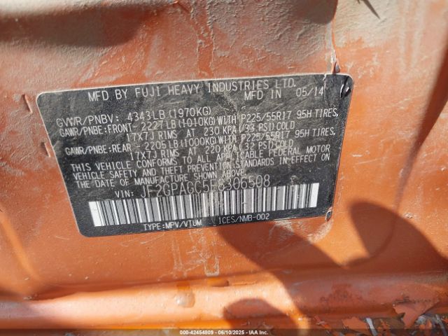 JF2GPAGC5E8306508 Subaru 2.0l na