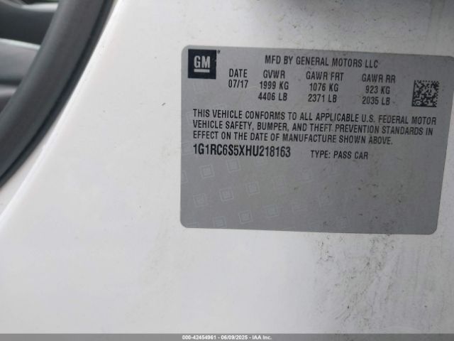 1G1RC6S5XHU218163 Chevrolet l3a - di: direct injectio, vvt: variable valve timing, hybrid, gen 1