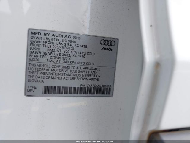 2010 AUDI Q7 WA1LYAFE1AD007008 Photo 8