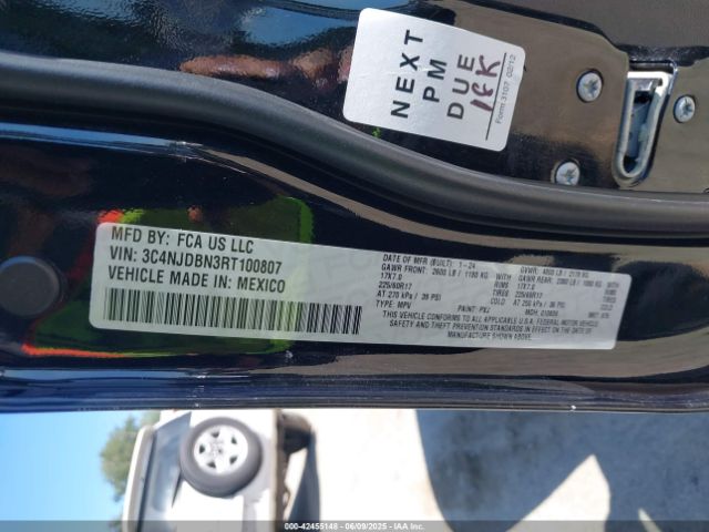 3C4NJDBN3RT100807 Jeep Compass Latitude 4x4
