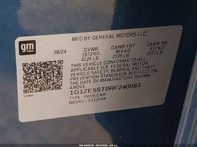 2024 CHEVROLET MALIBU 1G1ZE5ST0RF240083 Photo 8