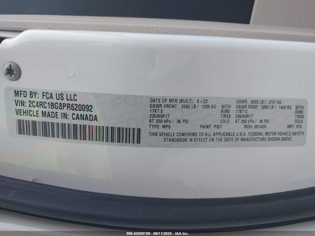 Chrysler Pacifica Touring L 2023 2C4RC1BG8PR620092 Image 9