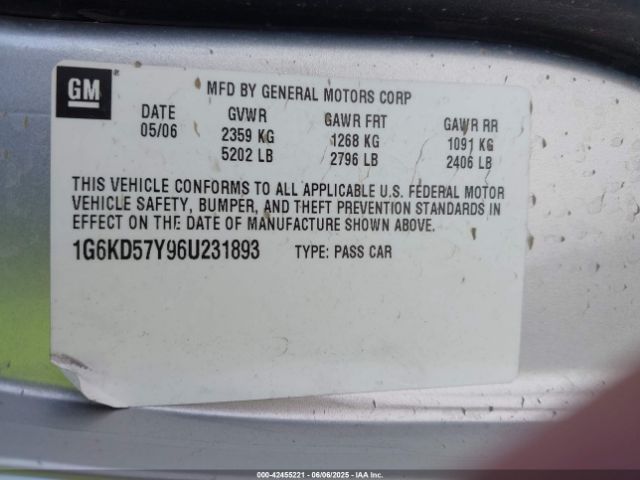 2006 CADILLAC DTS 1G6KD57Y96U231893 Photo 8