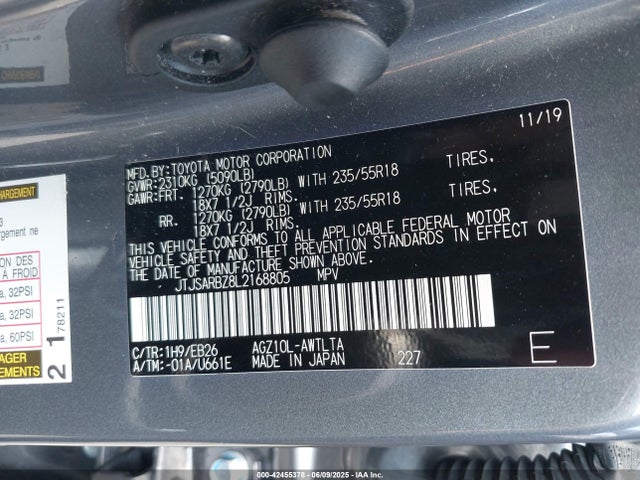 JTJSARBZ8L2168805 Lexus 8ar-fts