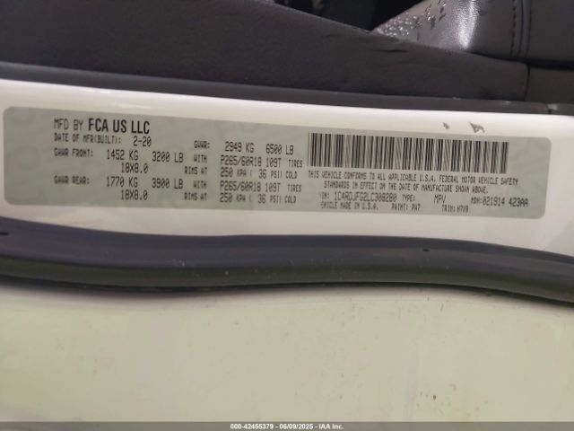 2020 DODGE DURANGO 1C4RDJFG2LC308280 Photo 8
