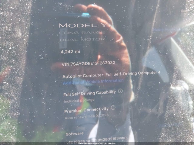 7SAYGDEE1SF283932 Tesla Model Y