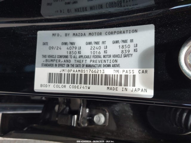 JM1BPAAM8S1766213 Mazda py cylinder deactivation