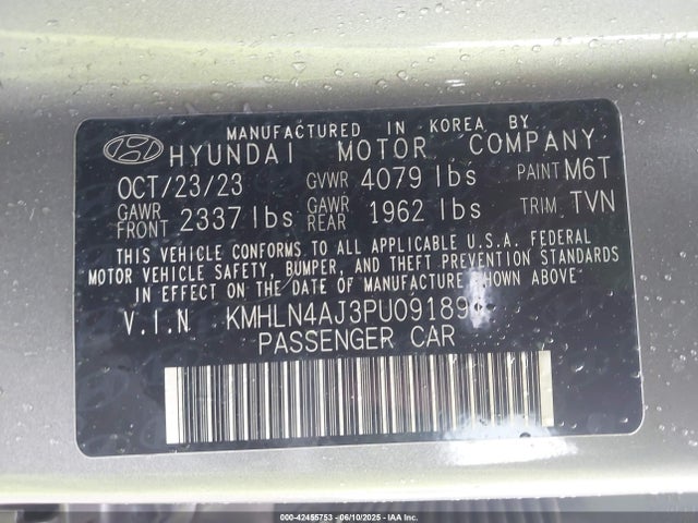 Hyundai gdi kappa 2023 KMHLN4AJ3PU091891 Image 9