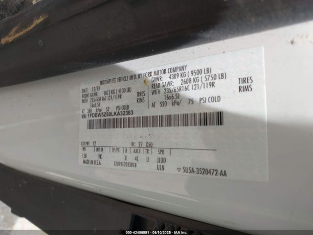 1FDBW5Z80LKA32383 Ford Transit-350 Cab