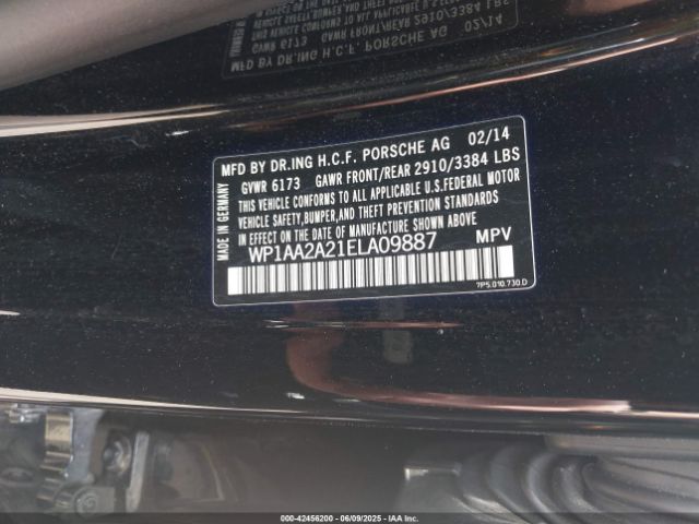 2014 PORSCHE CAYENNE WP1AA2A21ELA09887 Photo 8