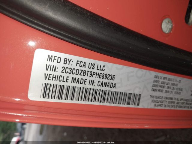 2023 DODGE CHALLENGER 2C3CDZBT9PH689236 Photo 8
