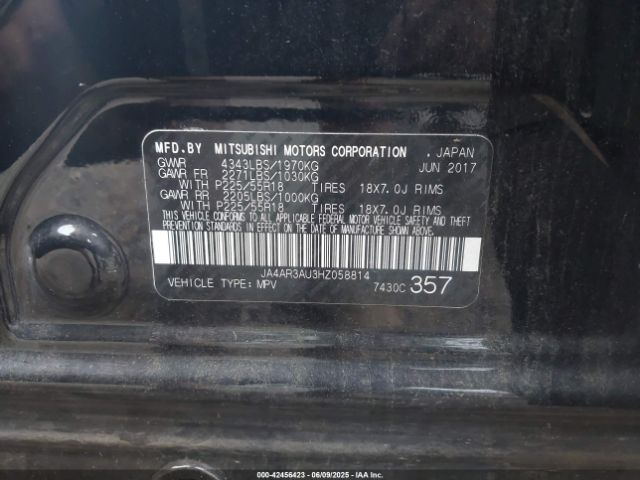 2017 MITSUBISHI OUTLANDER SPORT JA4AR3AU3HZ058814 Photo 8