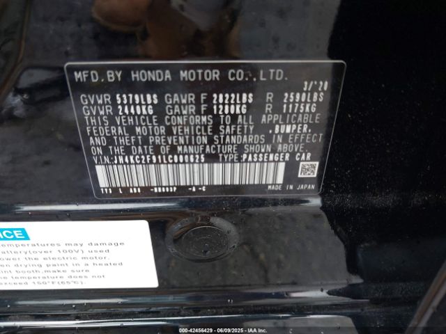 2020 ACURA RLX SPORT HYBRID JH4KC2F91LC000625 Photo 8