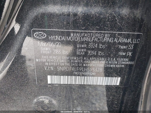 Hyundai mpi nu 2020 5NPD74LF9LH595328 Image 9